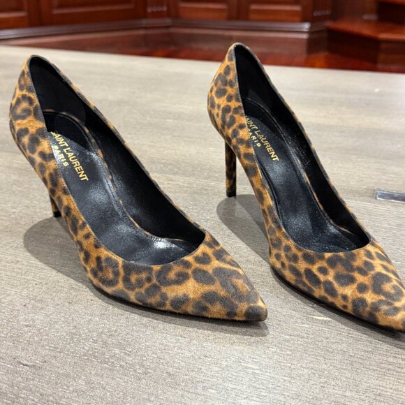 YSL Leopard Print Pumps - Picture 2 of 6
